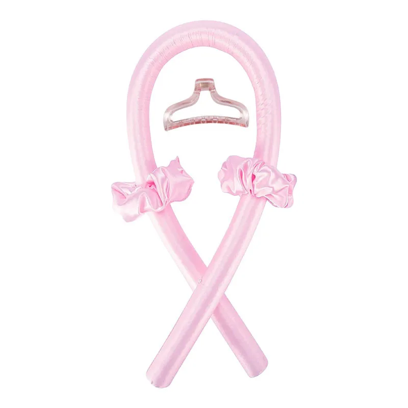 Soft Magic Foam Sponge Heatless Hair Curlers - Silk Curling Ribbon Headband Set