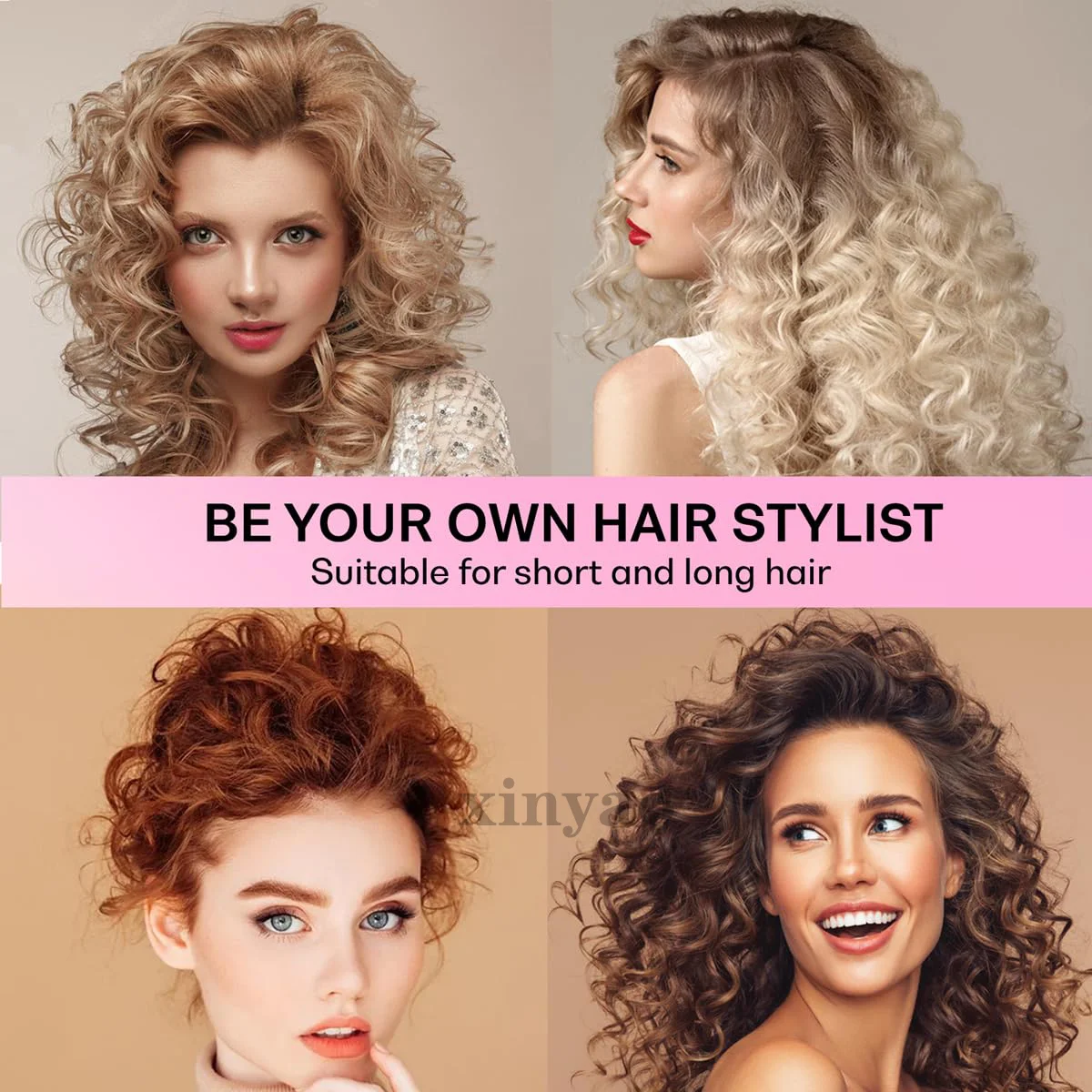 Satin Heatless Hair Curler Set - Overnight Curling Rod Headband (No Heat) - view 5